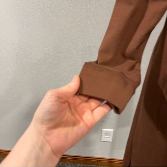 Isaac Mizrahi Brown Long Cardigan Sweater duster size small - Picture 6 of 13